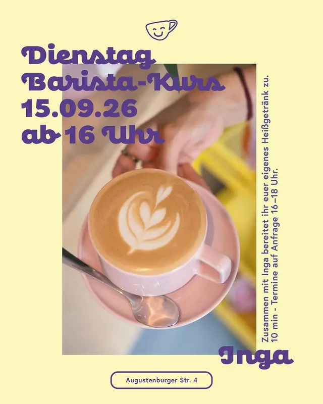 Instagram-Beitrag: Heute gibt Inga @ingaahe einen kurzen Baristakurse, an die Menschen, die zuvor einen Termin mit uns vereinbart haben. G…