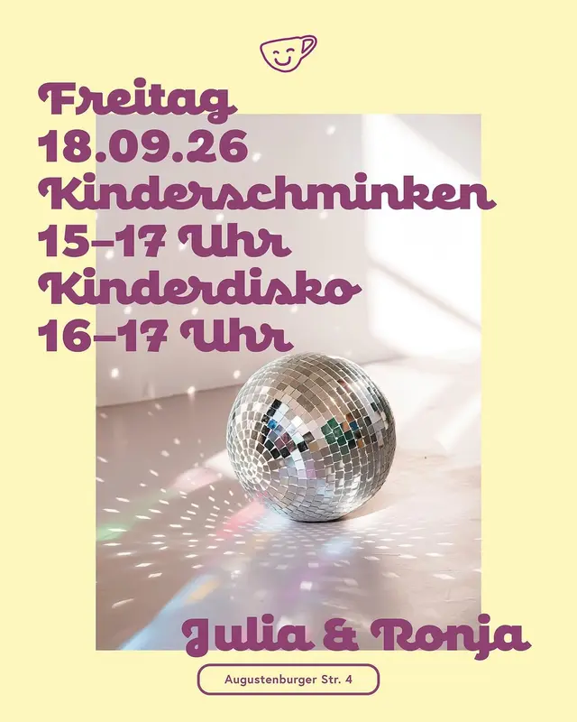 Instagram-Beitrag: Heute war Kinderschminken ♥️ leider ohne kinderdisko 🥲